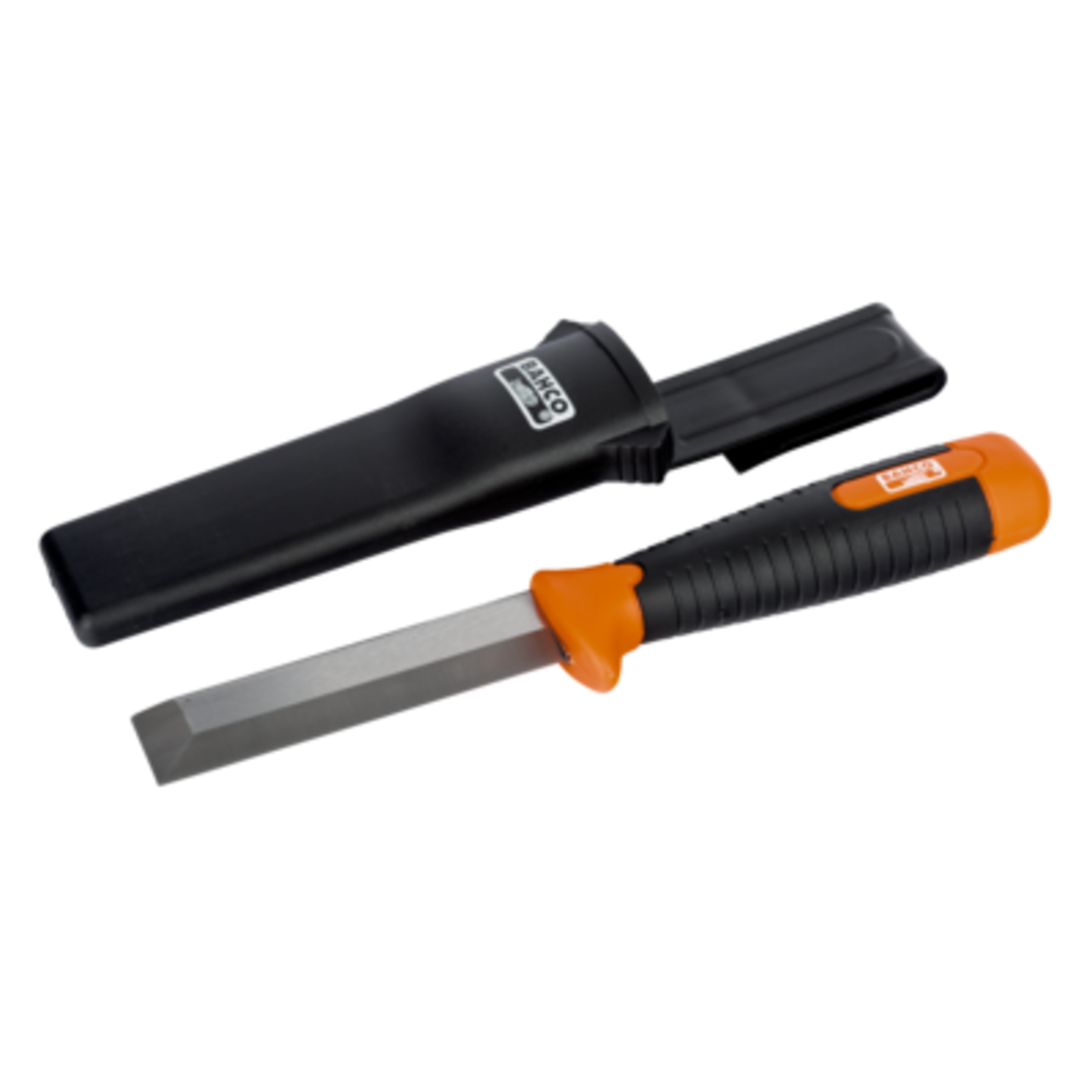 Couteau-ciseau à bois lame 25 mm manche caoutchouc avec étui BAHCO - SB-2448