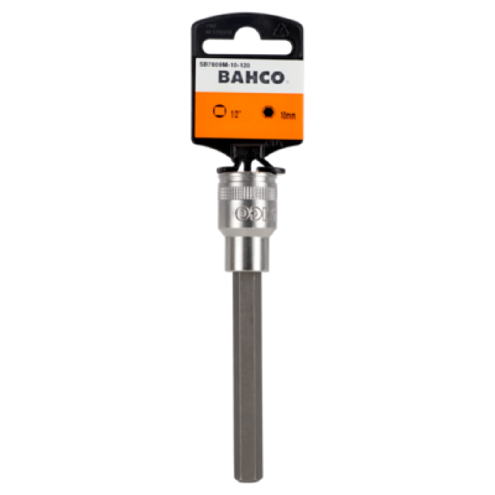 Douille tournevis longue 1/2'' 4 mm corps cranté acier allié BAHCO - SB7809M-4-120