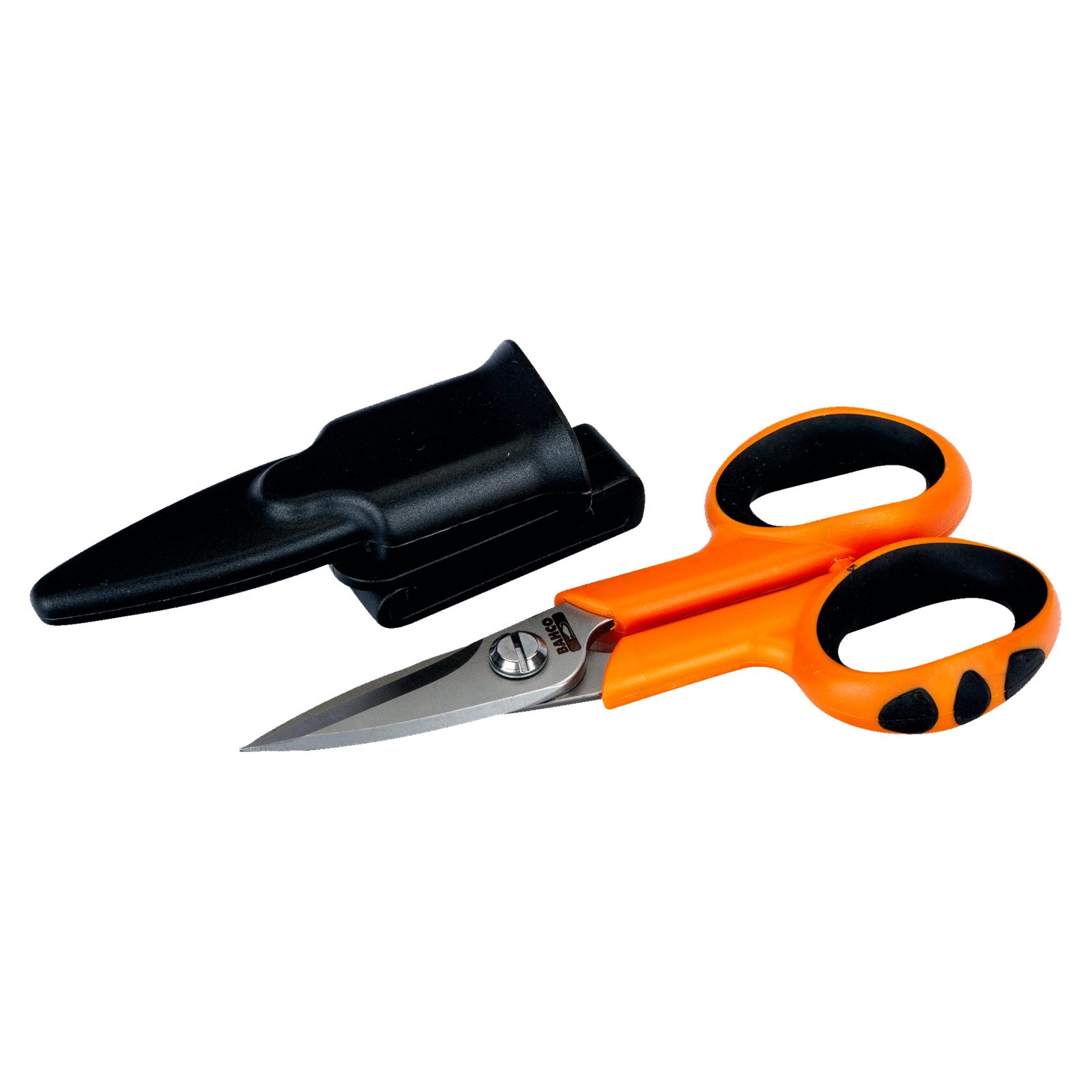 Ciseaux électricien usage intensif 55 mm anneaux bi-matière acier BAHCO - SCB140