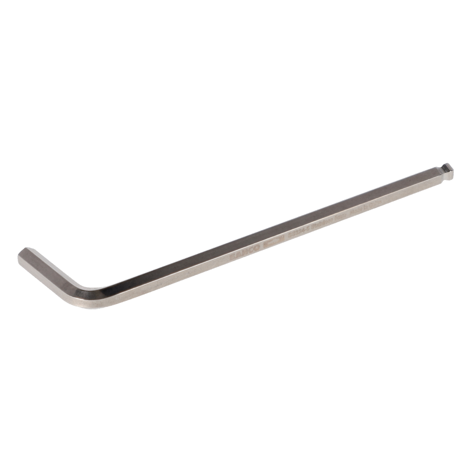 Clé mâle longue tête sphérique 6 pans 2 mm inoxydable magnétique BAHCO - SS324-2