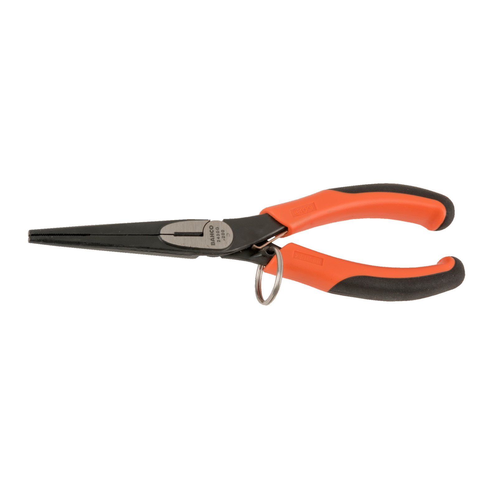 Pinces à bec demi-rond 200 mm ERGO avec anneau de sécurité BAHCO - TAH2430G-200