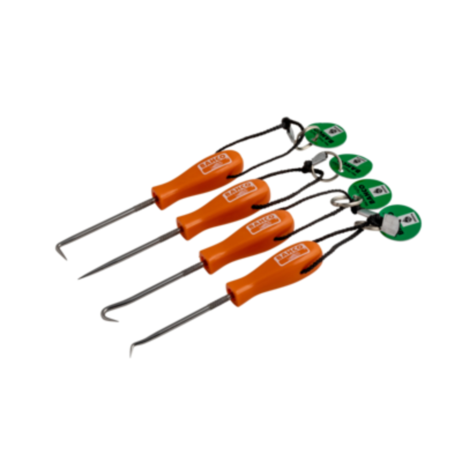 Poinçons et crochets miniatures 4 pcs avec lanières Kevlar BAHCO - TAH2633/S4