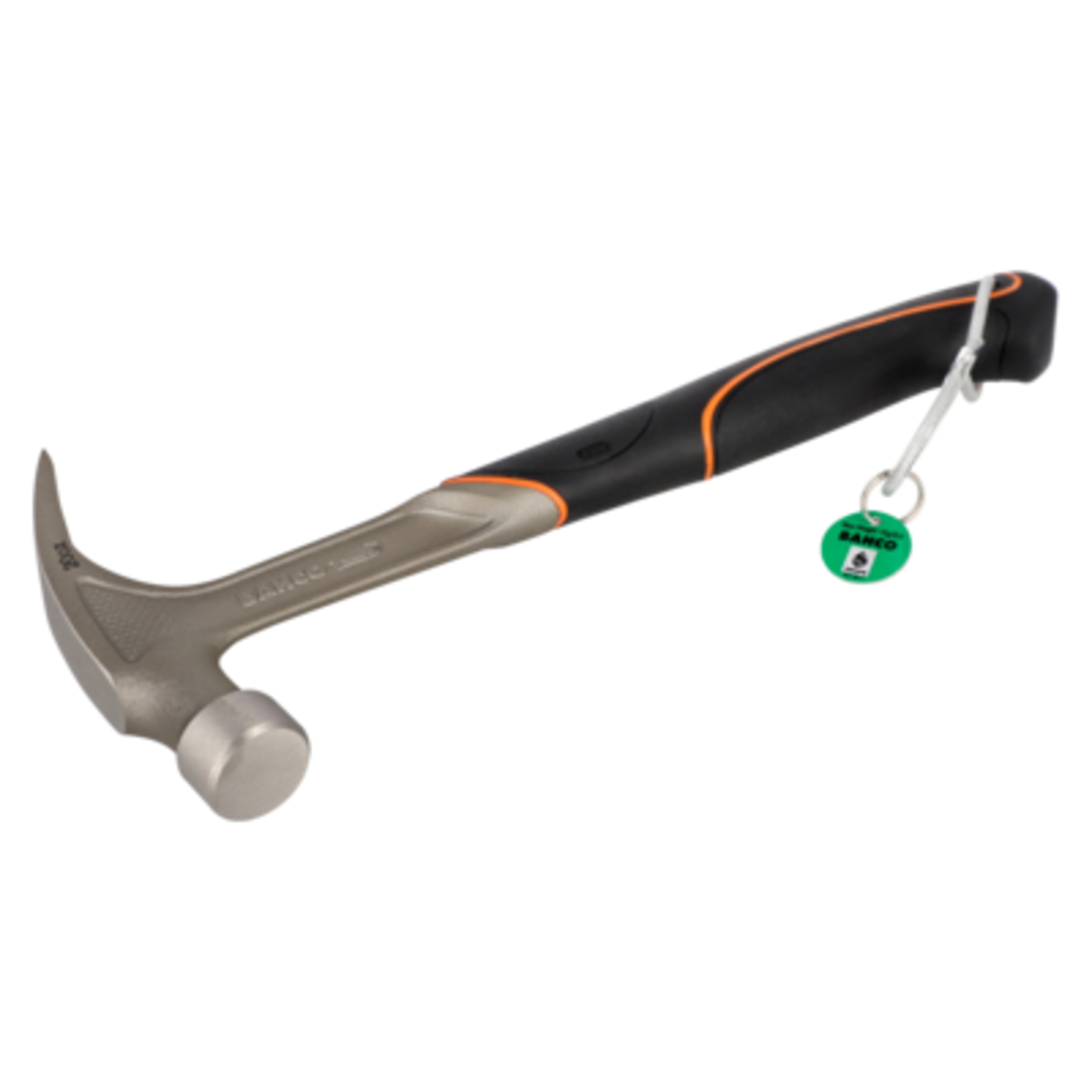 Marteau panne fendue droit 345 mm manche caoutchouc bi-matière avec câble sécurité BAHCO - TAH529S-20-XL