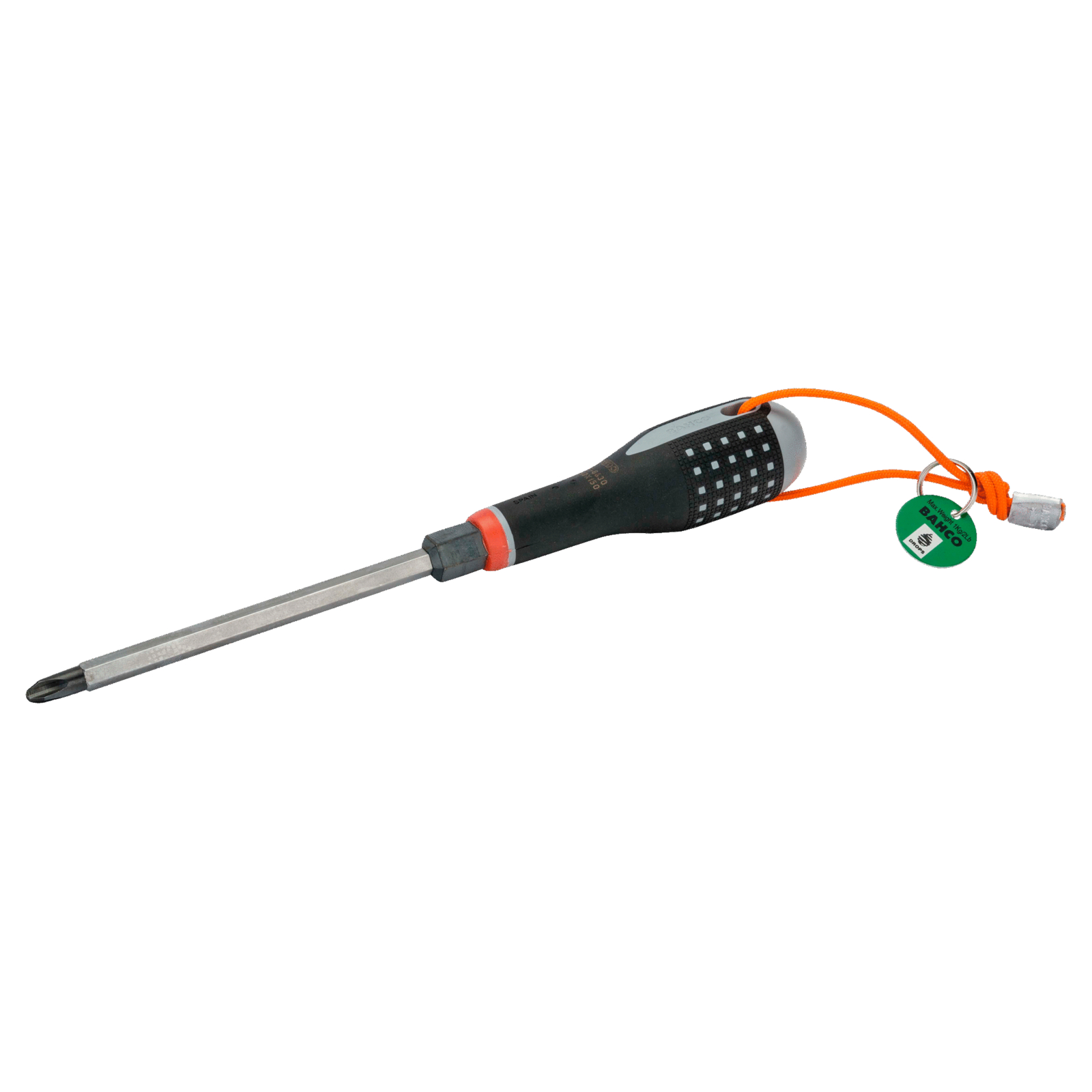 Tournevis Phillips PH3 155 mm renfort hexagonal avec cordon Dyneema ERGO BAHCO - TAHBE-8630