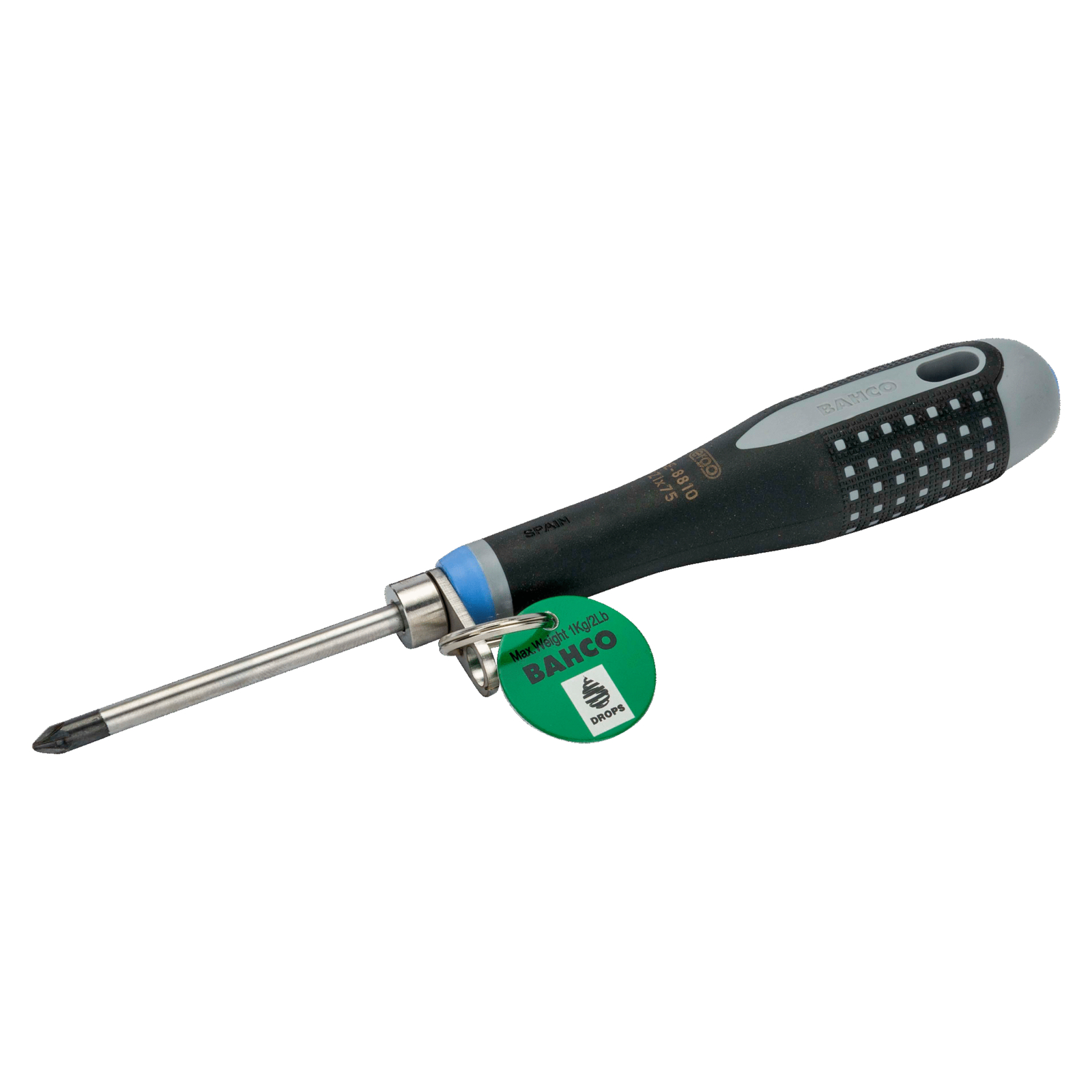 Tournevis Pozidriv PZ2 100 mm mandrin sécurité ERGO BAHCO - TAHBE-8820