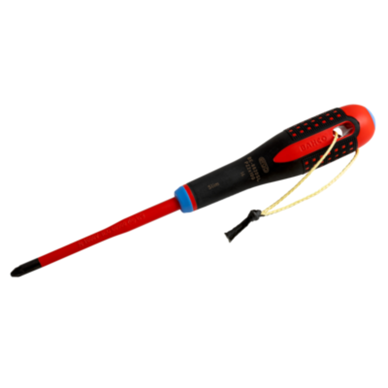 Tournevis Pozidriv PZ2 lame fine 100 mm avec cordon Kevlar ERGO BAHCO - TAHBE-8820SL