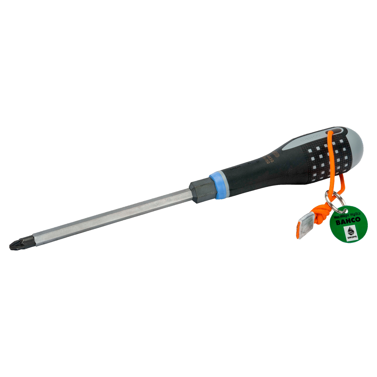 Tournevis Pozidriv PZ3 150 mm à renfort ERGO avec cordon Dyneema BAHCO - TAHBE-8830