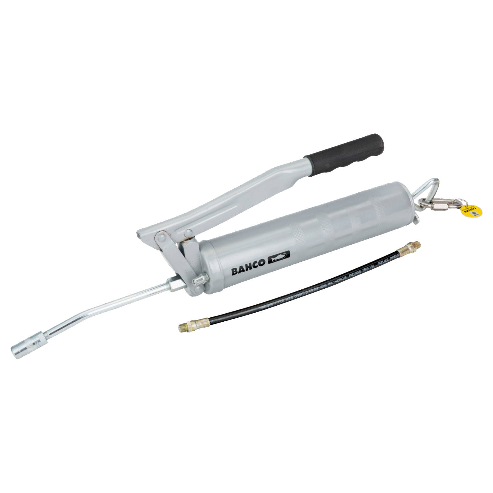 Pompe à graisse avec mousqueton inoxydable 413 bars pour cartouches 400 g BAHCO - TAHBOD5400