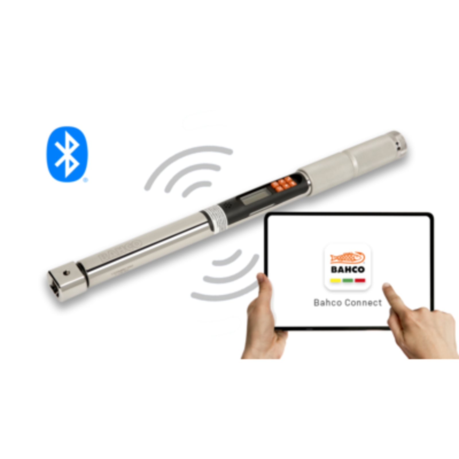 Clé dynamométrique électronique couple et angle 17-340 Nm Bluetooth mémoire tête interchangeable BAHCO - TAWMB14340