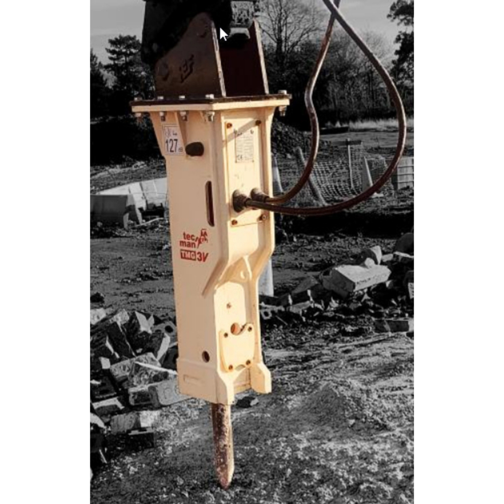 Brise roche hydraulique pour porteur de 4-7t avec outils diam.68 - tmg3v TECMAN