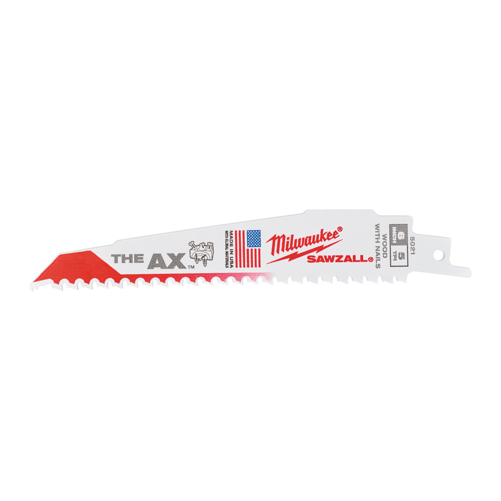 LAME SCIE SABRE AX 150MM Lot de 25 MILWAUKEE ACCESSOIRES - 48008021