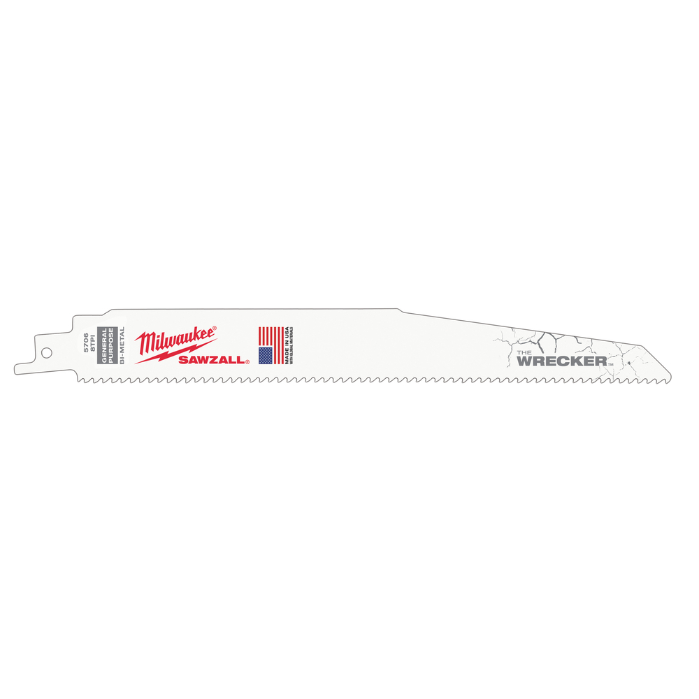 Lame scie sabre wrecker 300mm Lot de 25 MILWAUKEE ACCESSOIRES - 48008711