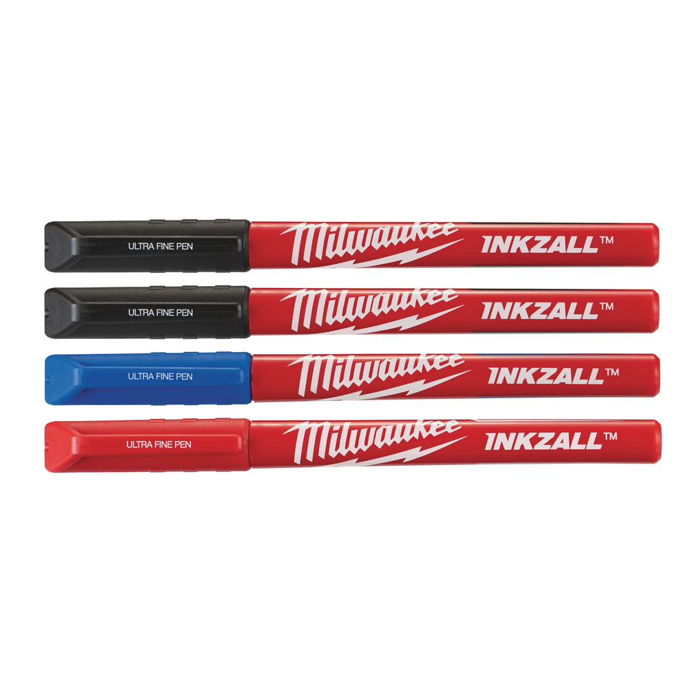 Set 4 Stylos pointe ultra fine couleurs MILWAUKEE ACCESSOIRES - 48223165