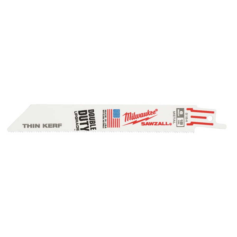 Lames pour scie sabre 150mm x 18 Tpi par 5 - MILWAUKEE - 48475184