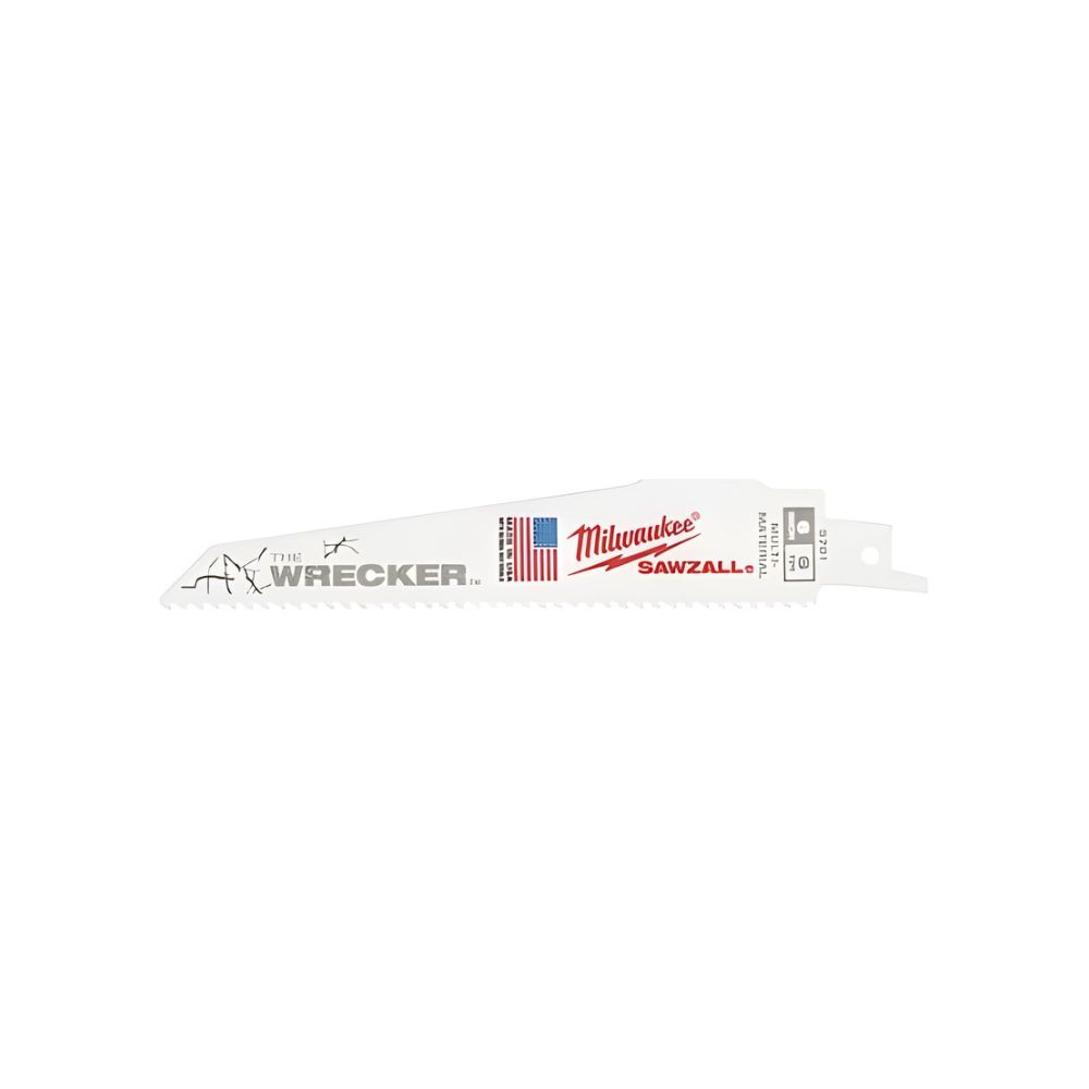 Lames de scies sabres métal THE WRECKER 150mm x 7/11 Tpi - LOT DE 5 MILWAUKEE - 48475701