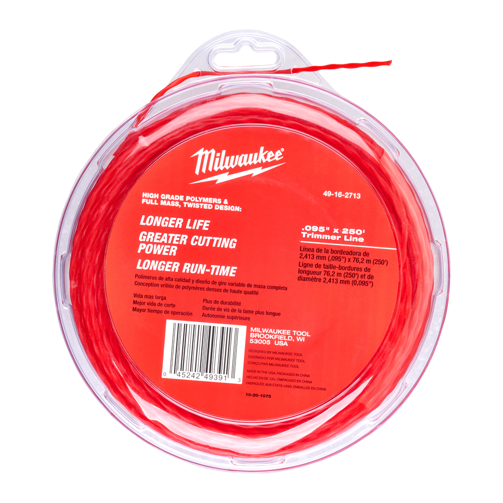 Fil coupe bordure 2,3mm x 76m MILWAUKEE ACCESSOIRES - 49162713