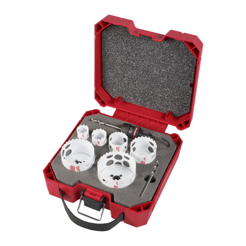 SET DE SCIES CLOCHES HOLE DOZER BI-METAL QUICK-LOK 9 PCS MILWAUKEE - 49224771