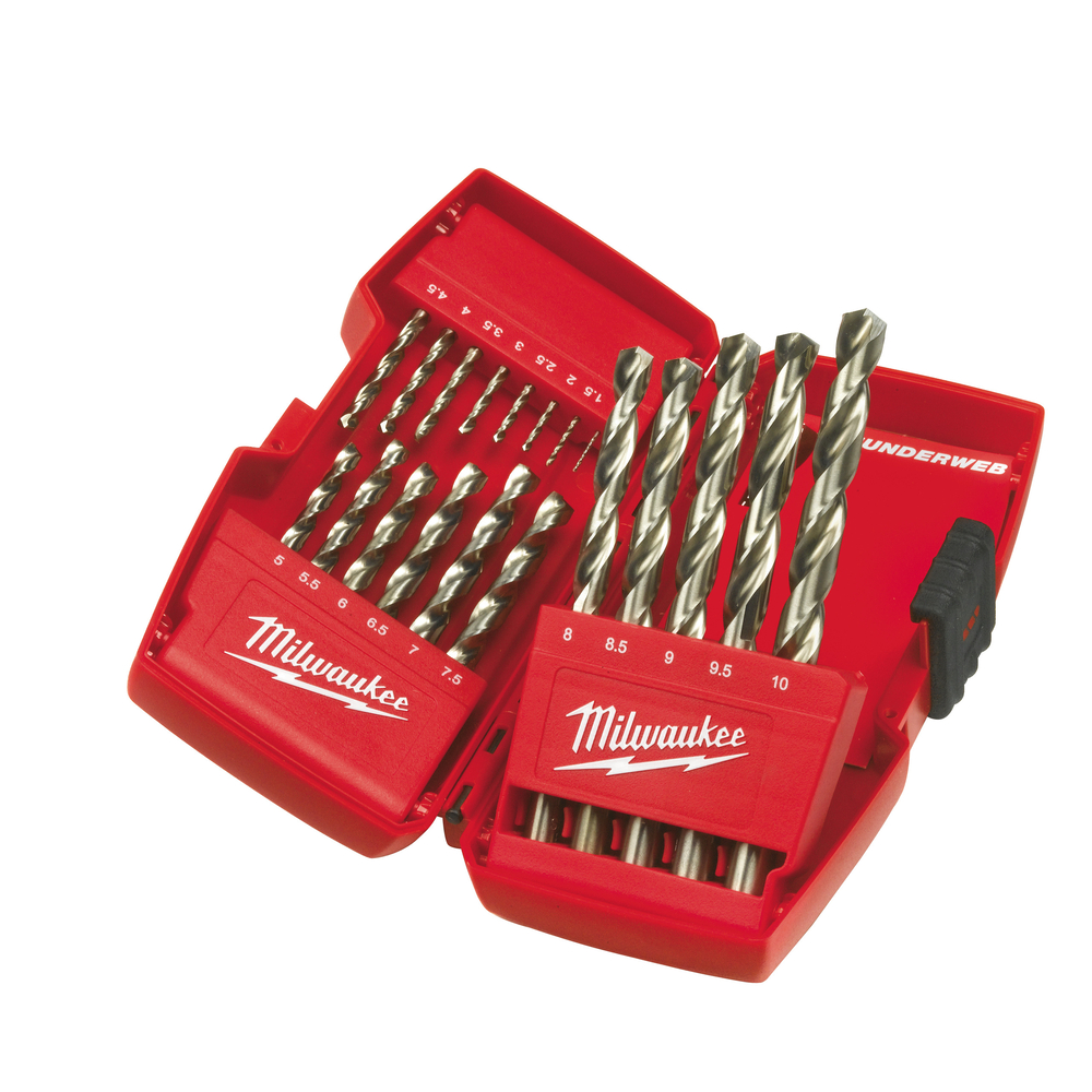 COFFRET DE 19 FORETS METAL HSS-G THUNDER MILWAUKEE - 4932352374