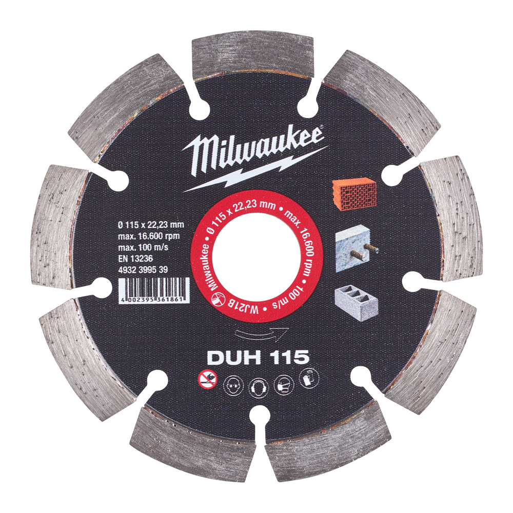DISQUE DIAMANT DUH 115MM (x1) MILWAUKEE ACCESSOIRES - 4932399539