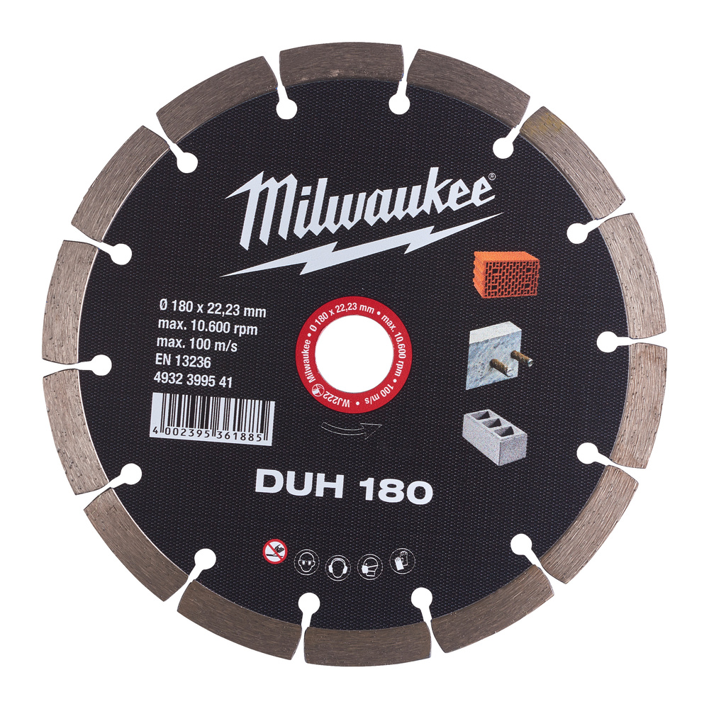 DISQUE DIAMANT DUH 180MM (x1) MILWAUKEE ACCESSOIRES - 4932399541