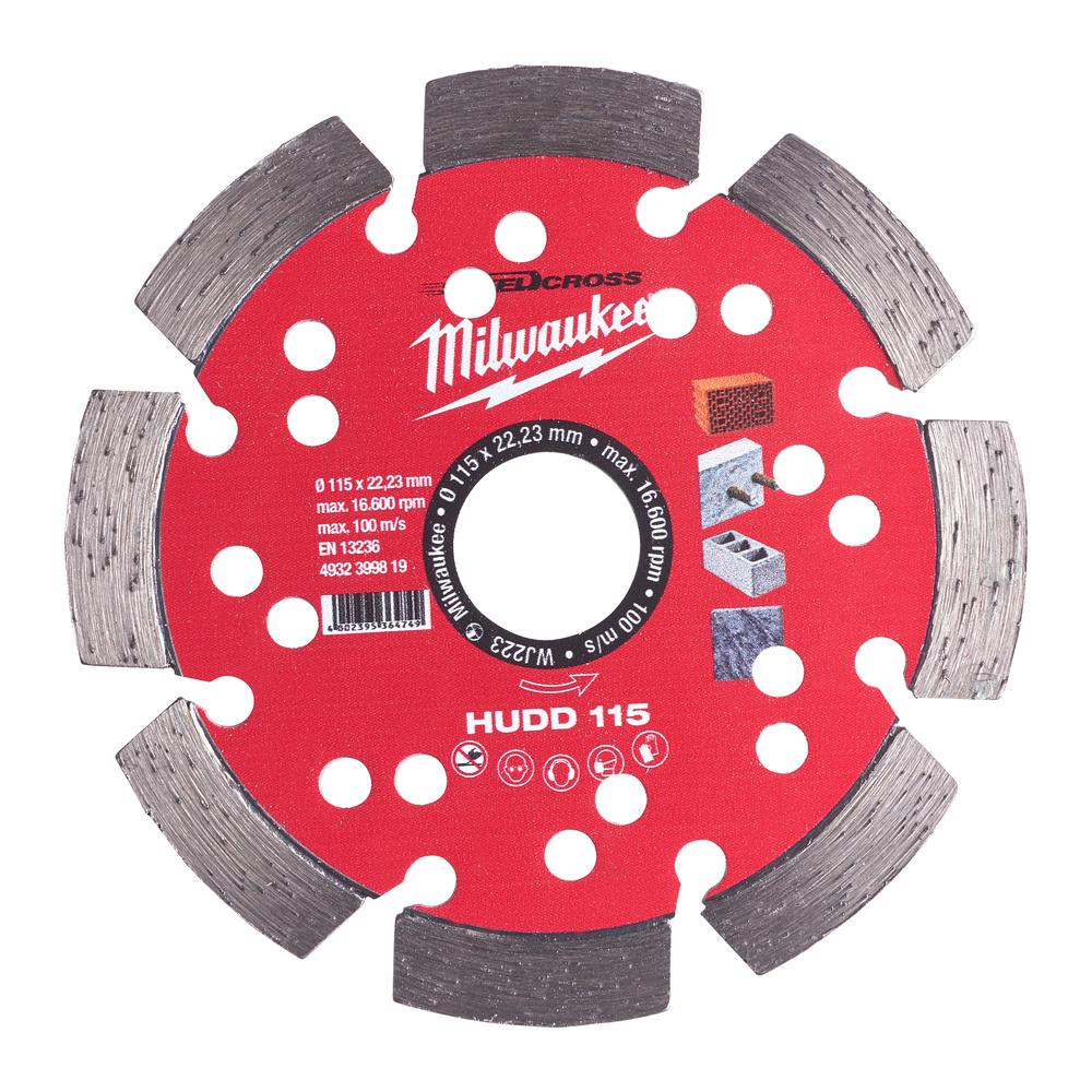 DISQUE DIAMANT HUDD 115MM (x1) MILWAUKEE ACCESSOIRES - 4932399819