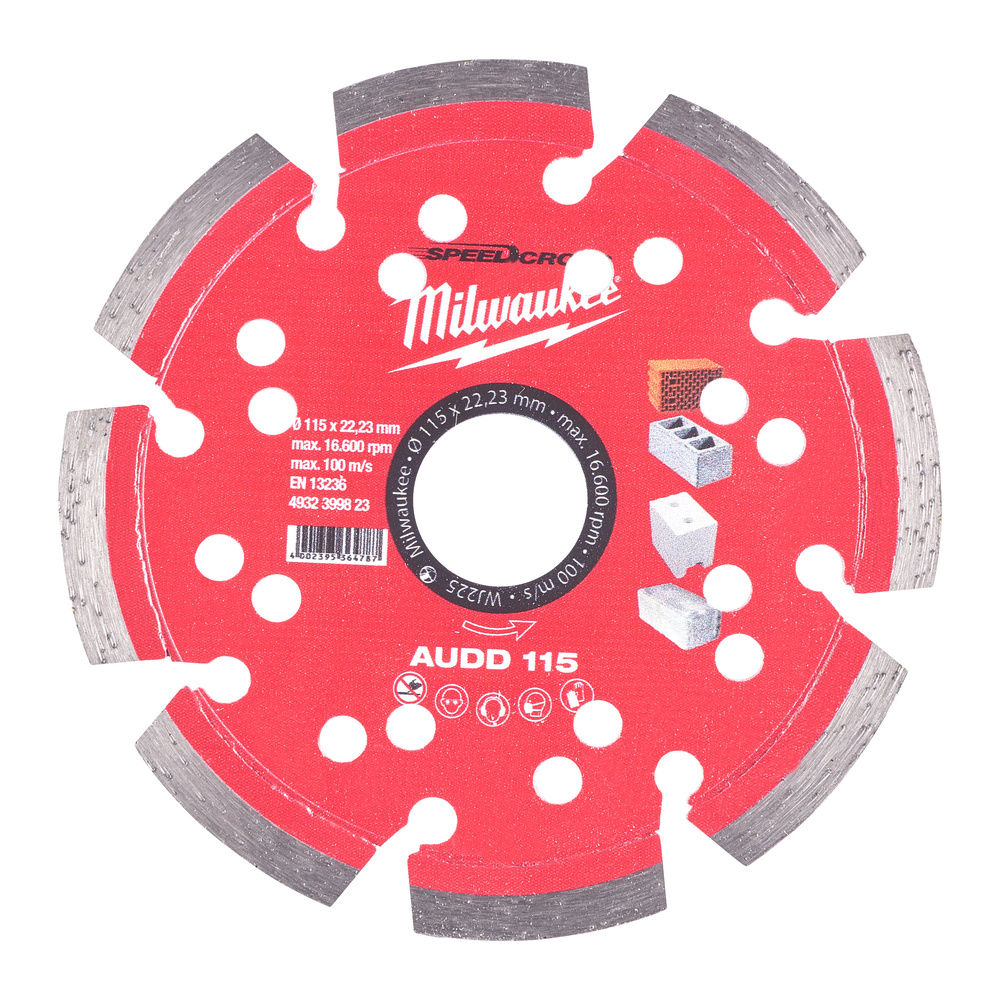 DISQUE DIAMANT AUDD 115MM  MILWAUKEE ACCESSOIRES - 4932399823
