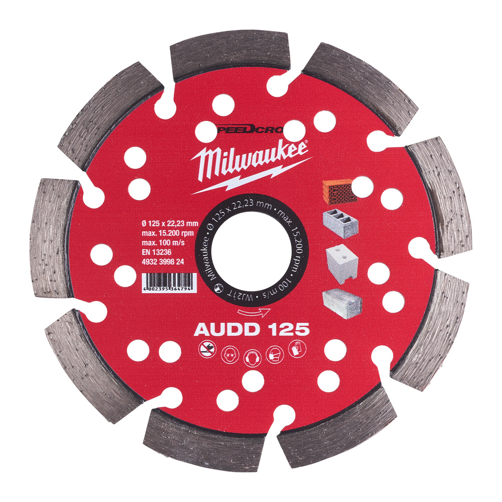 DISQUE DIAMANT AUDD 125MM (x1) MILWAUKEE ACCESSOIRES - 4932399824