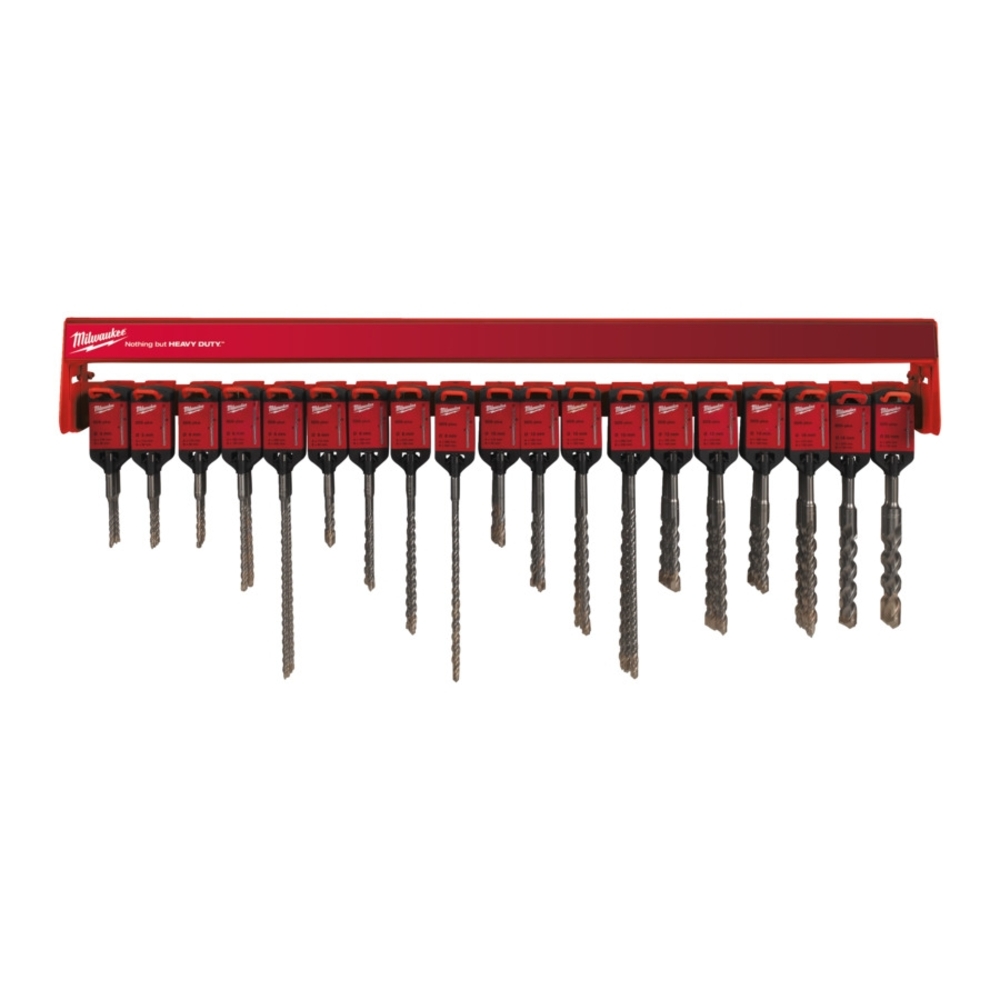 1M Row Red SDS+ 2 Taillants MILWAUKEE ACCESSOIRES - 4932430494