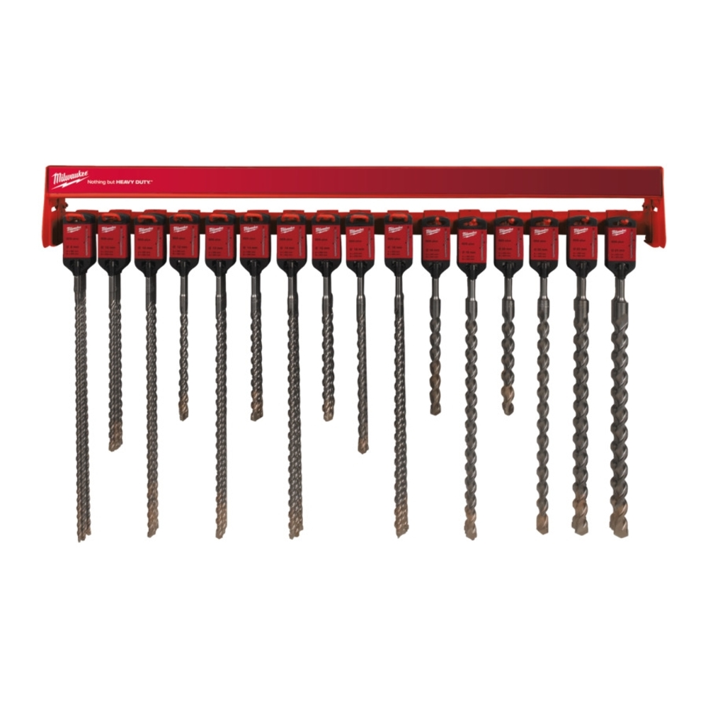 1M Row SDS+ 2 Taillants gds tailles MILWAUKEE ACCESSOIRES - 4932430495