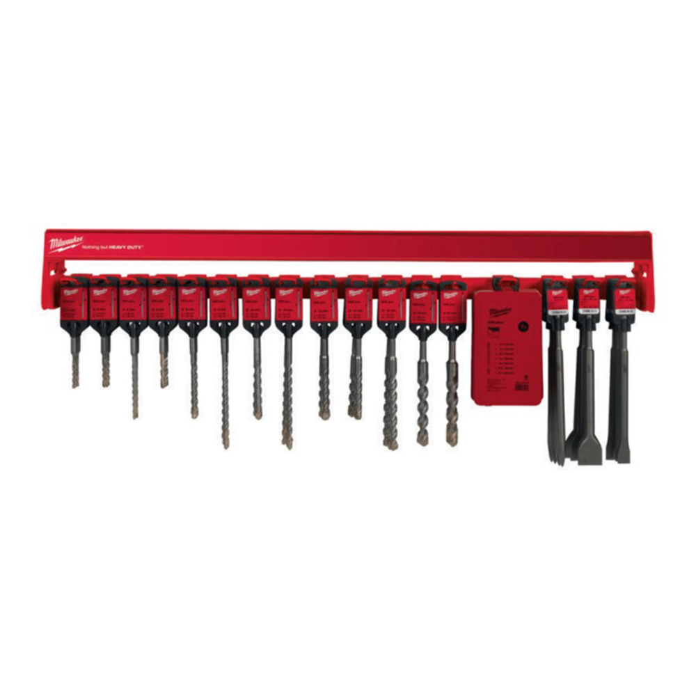 1M Row Red SDS+ 2 Taillants +Burins MILWAUKEE ACCESSOIRES - 4932430496