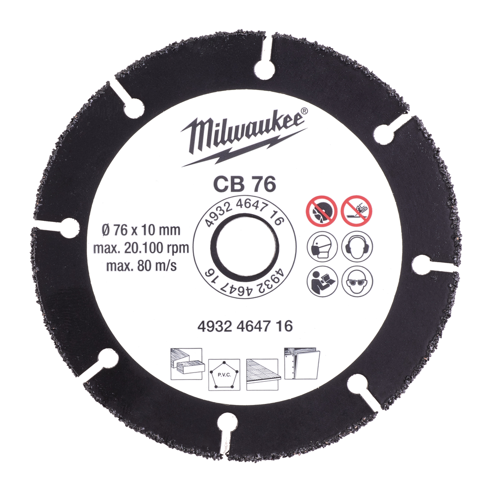 disque carbure 76 mm - 1 pc MILWAUKEE ACCESSOIRES - 4932464716