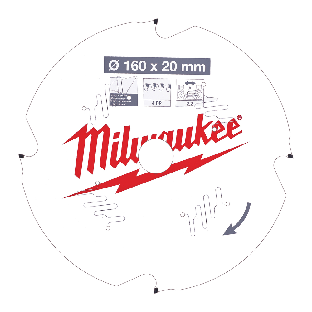 LAME SCIE CIRCULAIRE FC 160X20X2,2/4 DIAMANT MILWAUKEE ACCESSOIRES - 4932471293