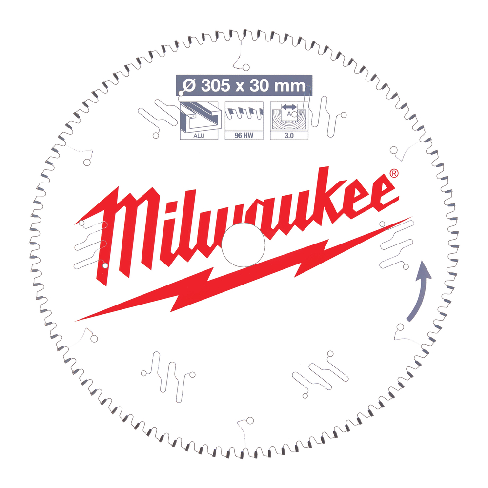 LAME ONGLET ALU 305X30X3X96 PLATE NEG MILWAUKEE ACCESSOIRES - 4932471323