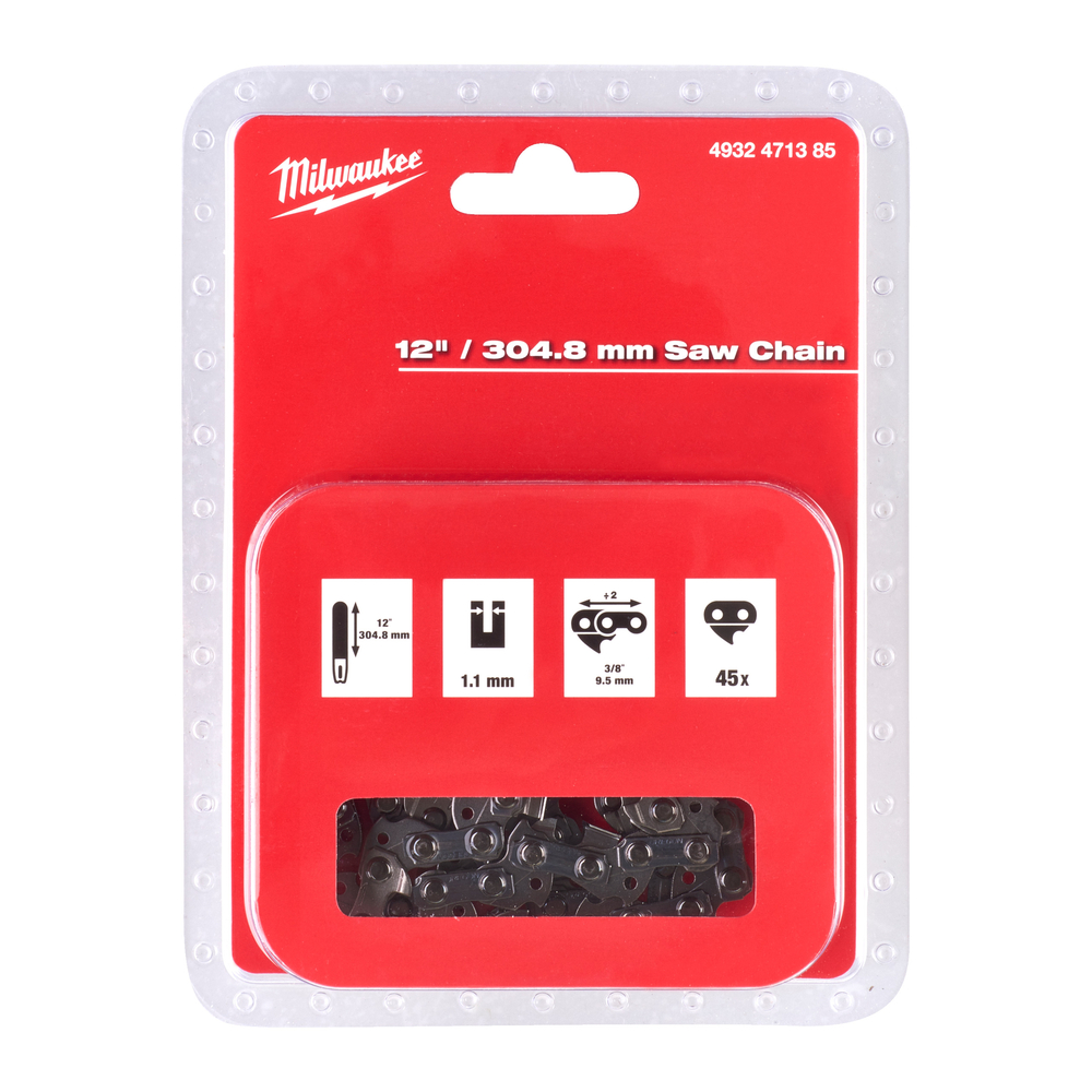 Chaine tronçonneuse 3/8' x 304,8 x 1,1 MILWAUKEE - 4932471385