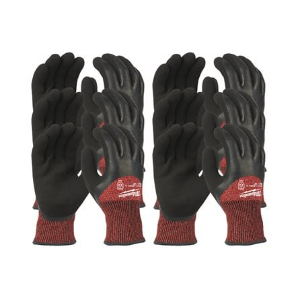 Gants Hiver Anti-Coupure 3/C - Lot de 12 paires - MILWAUKEE