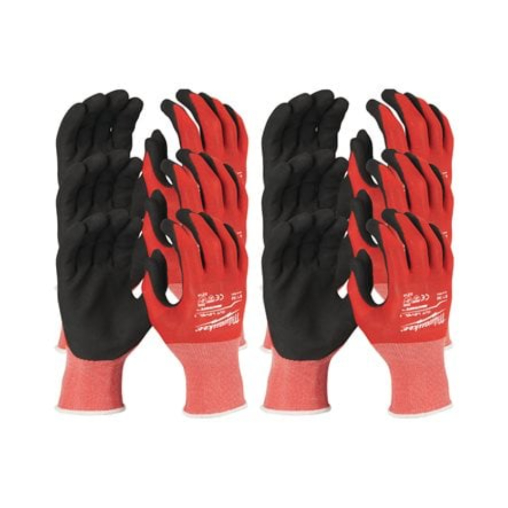  Lot de 12 paires de gants MILWAUKEE Anti Coupure 1/A