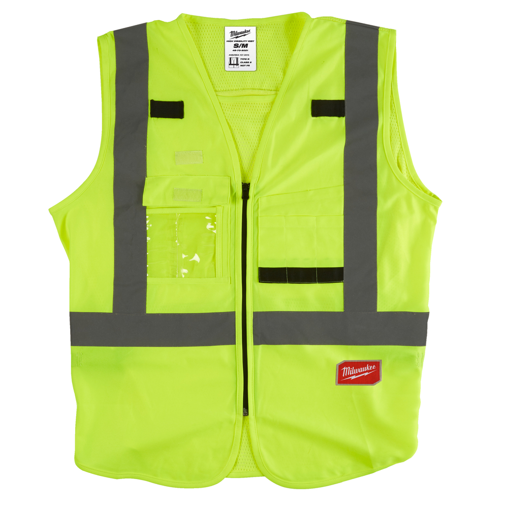 Gilet haute-visibilité jaune fluo MILWAUKEE