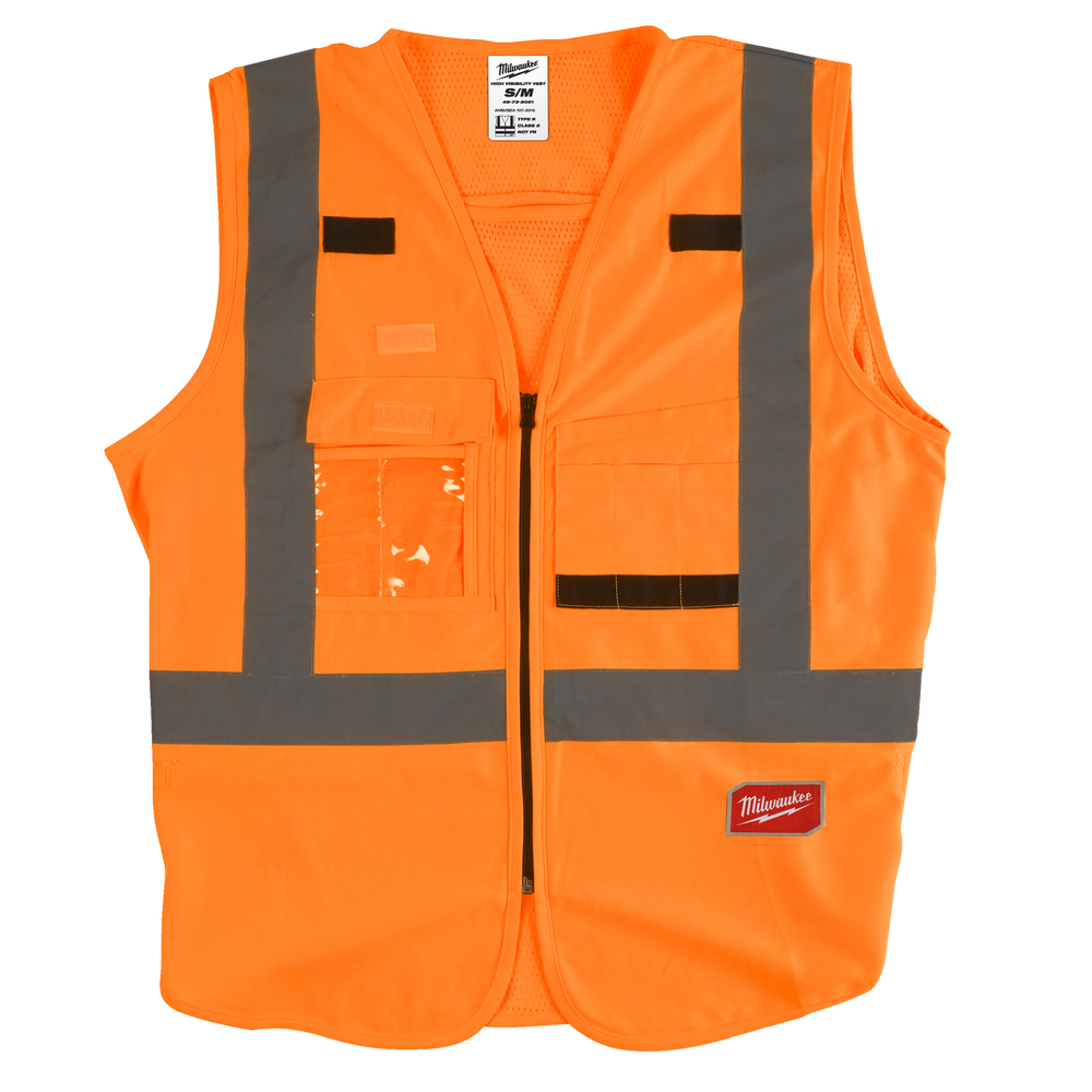 Gilet haute-visibilité orange fluo MILWAUKEE