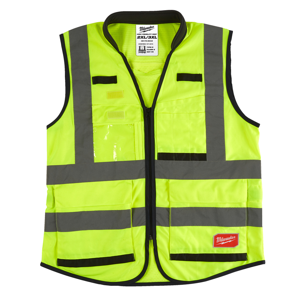 Gilet PREMIUM haute-visibilité jaune MILWAUKEE