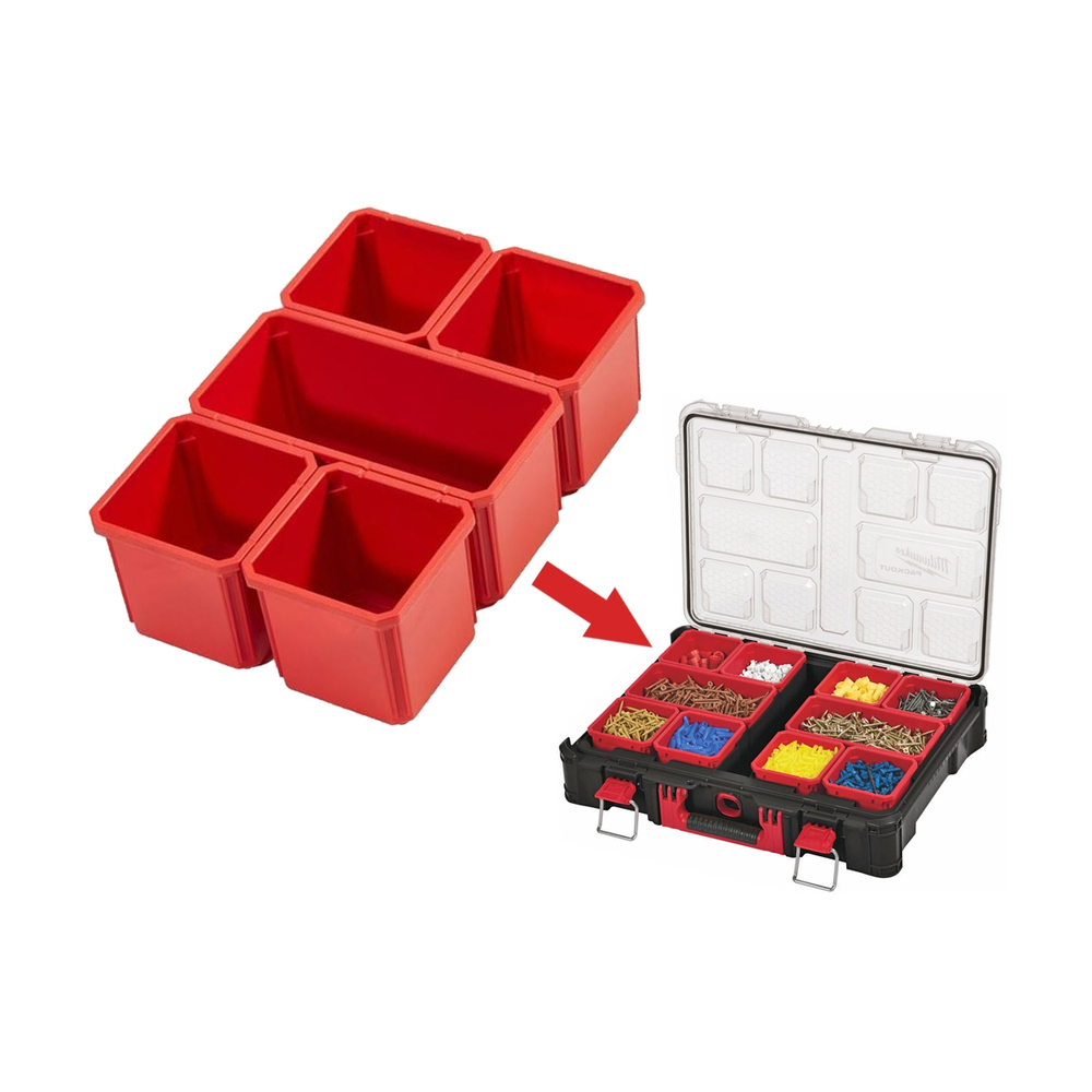 Bacs amovibles pour Packout organiseurs et organiseurs compacts Milwaukee - 4932478300