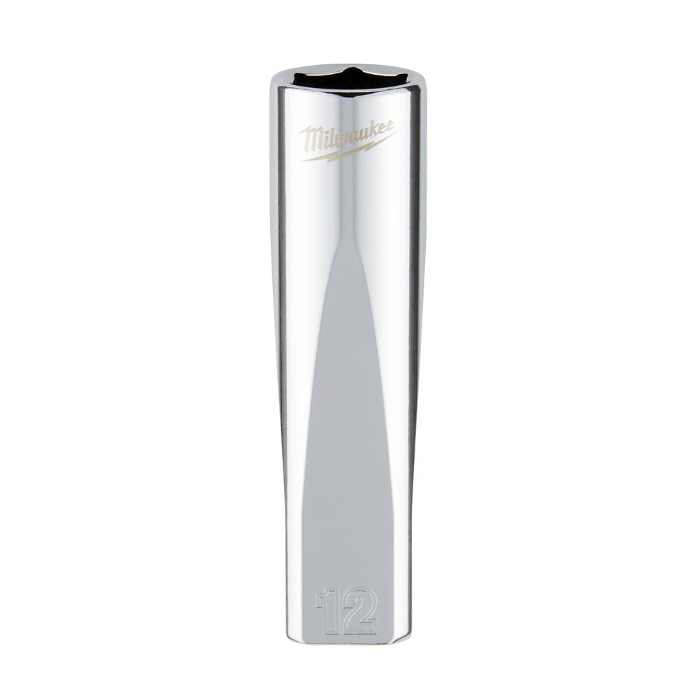 Douille a cliquet 3/8 longue 12 mm MILWAUKEE ACCESSOIRES - 4932478356
