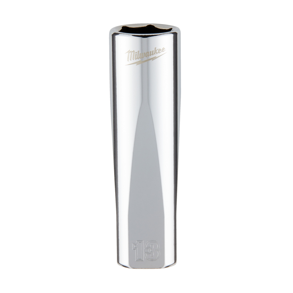 Douille a cliquet 3/8 longue 13 mm MILWAUKEE ACCESSOIRES - 4932478357