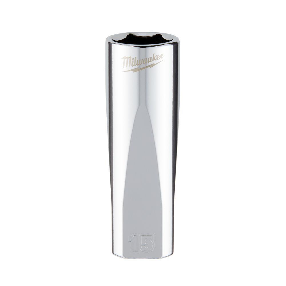 Douille a cliquet 3/8 longue 15 mm MILWAUKEE ACCESSOIRES - 4932478359