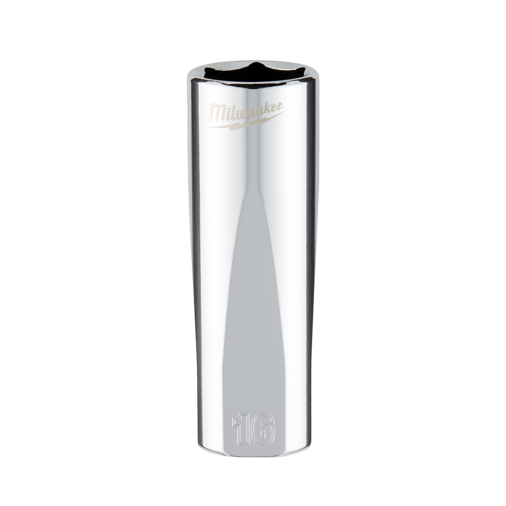 Douille a cliquet 3/8 longue 16 mm MILWAUKEE ACCESSOIRES - 4932478360