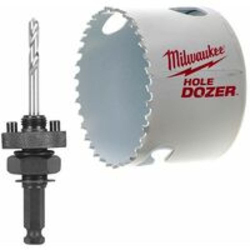 Scie cloche Hole Dozer MILWAUKEE 68mm avec arbre et foret pilote - 4932478931