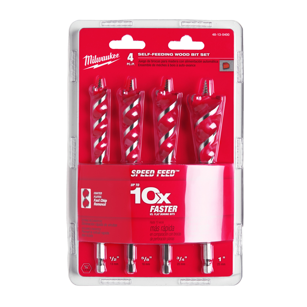 Set 4 meche a spirales  MILWAUKEE ACCESSOIRES - 4932479477