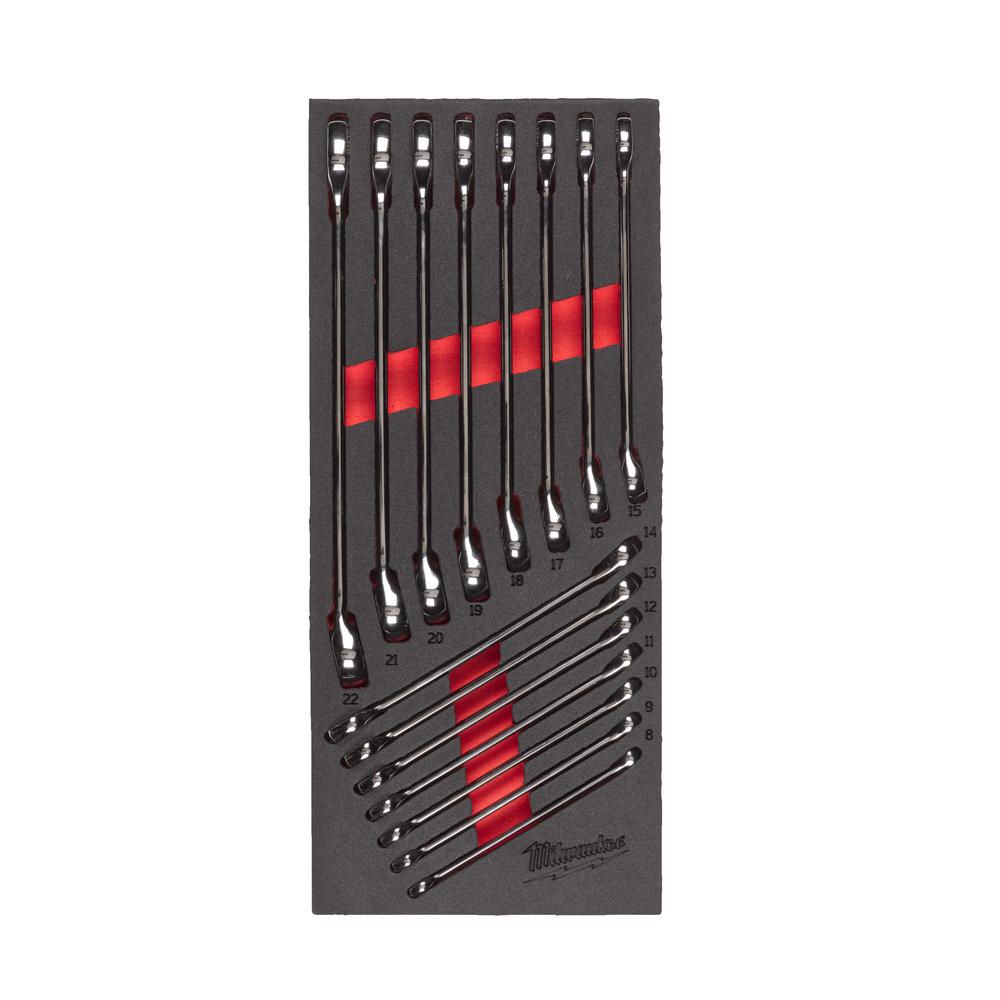Module mousse cles mixtes maxbite 15 pcs MILWAUKEE ACCESSOIRES - 4932479827