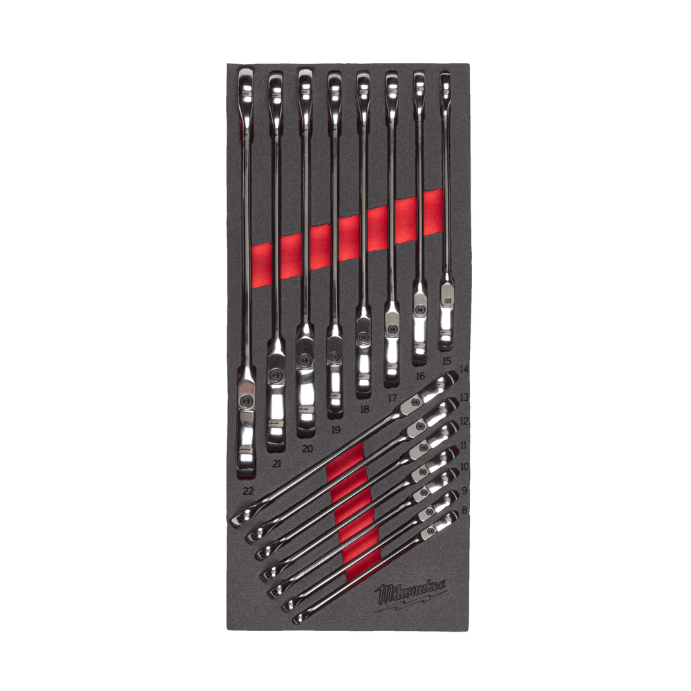 Module mousse cles à tête flexible Maxbite 15 pièces MILWAUKEE ACCESSOIRES - 4932479829