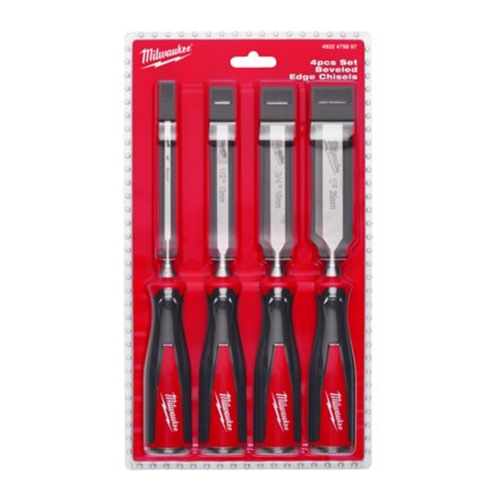 SET DE 4 CISEAUX À BOIS 6, 12, 19, 25 MM MILWAUKEE - 4932479897