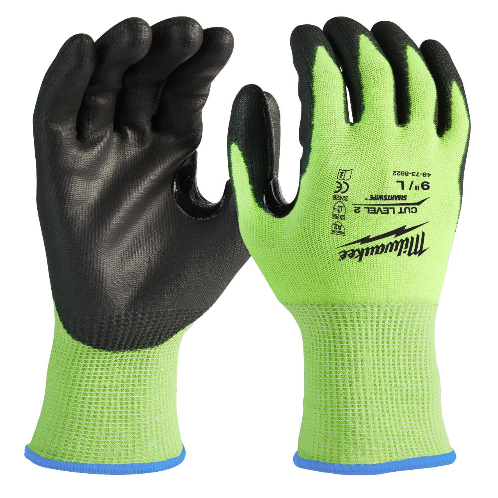 Gants Haute-visibilité Anti-coupure 2/B - MILWAUKEE